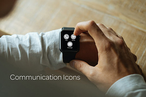 Circle Icons: Communication