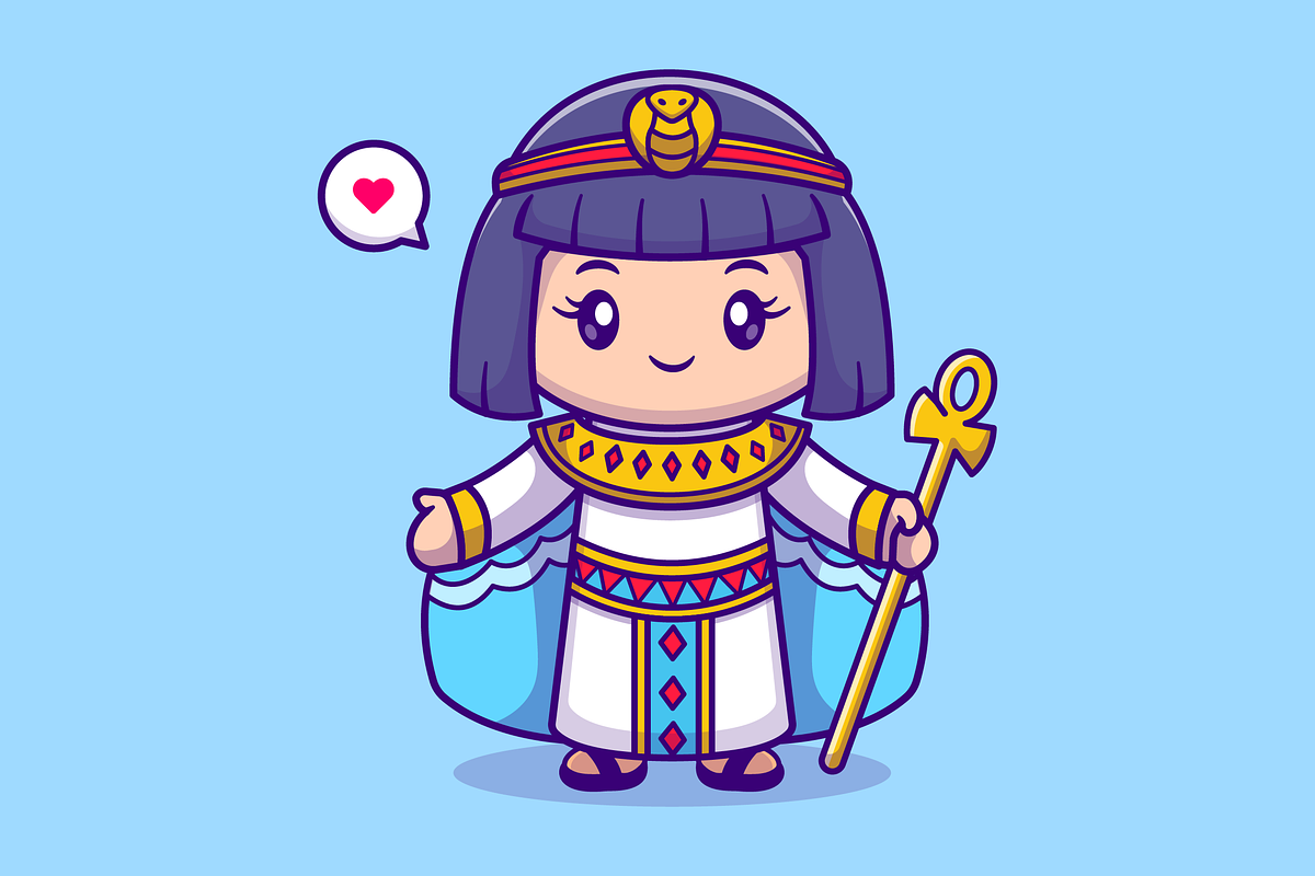 Cute Queen Of Egypt Cartoon, a Person Illustration by Catalyst Labs (Photo 3 of 3)