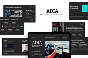 Adia : Automotive Keynote, a Presentation Template by Punkl Camp