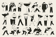 Drink Stories: 45 Character Pack, a Food Illustration by Veyla (Thumbnail 4 of 12)