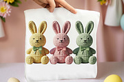 Easter Crochet Bunny PNG, an Illustration by DreamArtGraphic (Thumbnail 2 of 4)