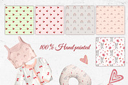 Valentine Watercolor Set, a Seasonal Illustration by ZabolotnaArt (Thumbnail 7 of 11)