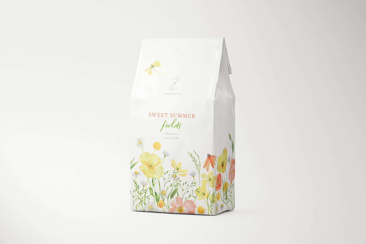 Wildflowers, poppies and herbs, a Food Illustration by astelenadesign (Photo 3 of 19)