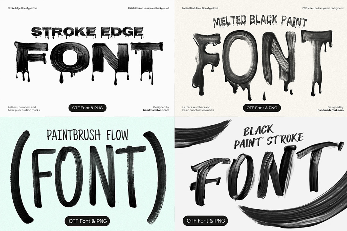 Brush Font Bundle - 8 Fonts, a Handwritten Font by Handmadefont (Photo 2 of 33)