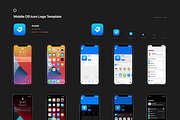 Mobile OS Icon Template Mockup - PSD, an iPhone Mockup by Asylab (Thumbnail 10 of 34)