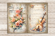 Music Vintage Sheet | Junk Journal, an Object Illustration by GlamArtZhanna (Thumbnail 3 of 9)