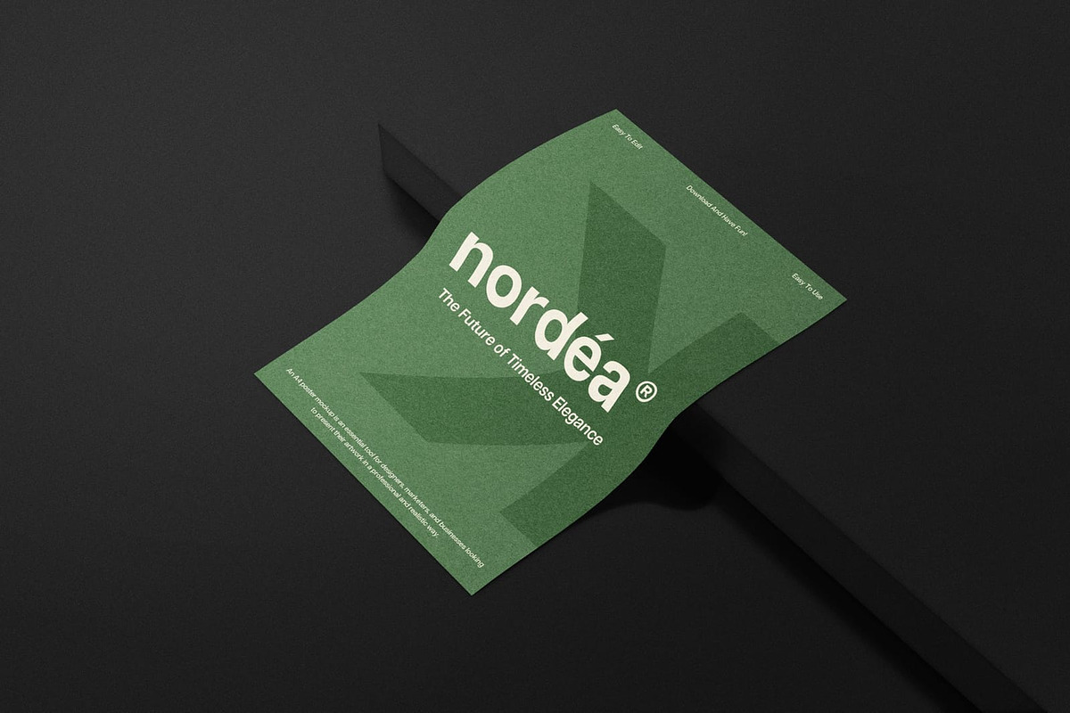 Nordea Branding Mockup, an Advertising Mockup by etigma.com (Photo 5 of 26)