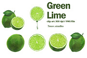 Green Lime, a Food Illustration by 7nov.studio (Thumbnail 3 of 3)