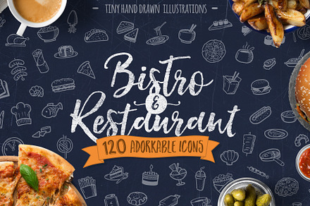 Bistro & Restaurant Hand Drawn Icons, an Icon by Good Stuff No Nonsense