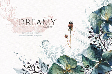 Dreamy Nature -watercolor collection
