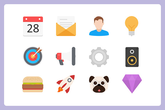 Filo: 450 Flat Vector Icons preview 6