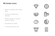 Banking Icons (40 icons), an Outline Icon by Middltone (Thumbnail 2 of 4)