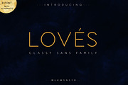 LOVES - Classy Sans Family, a Sans Serif Font by MLKWSN (Thumbnail 1 of 13)