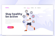 Landing page templates, a Templates & Theme by Creative Graphics (Thumbnail 11 of 12)