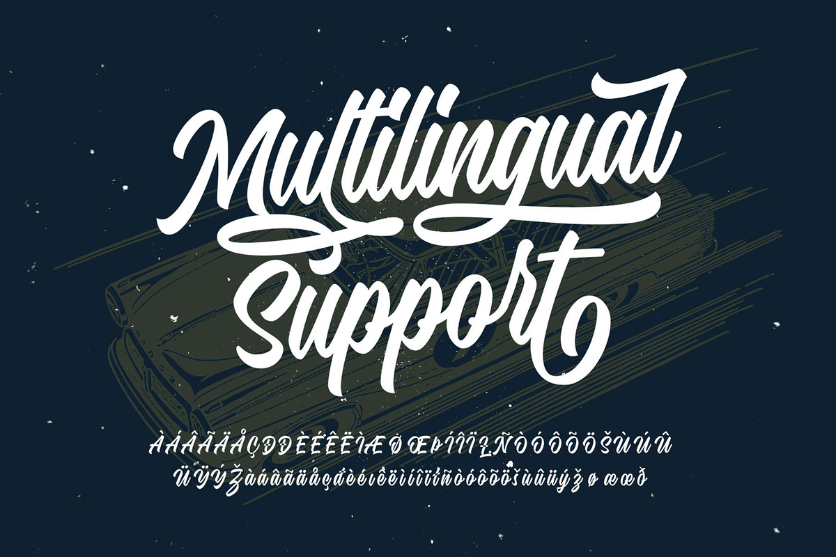 Hadnich - Modern Script, a Script Font by Arterfak Project (Photo 9 of 16)