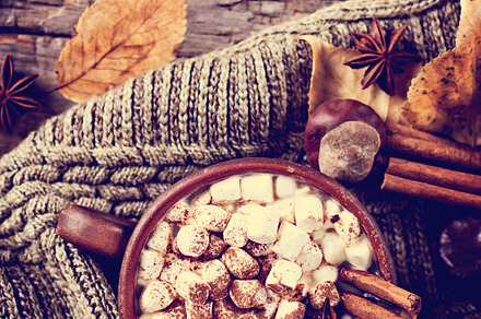 Hot cocoa with marshmallows stock photo containing background and sweet