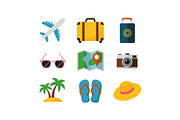 Tropical Beach Travel Icons Pack, an Object Graphic by jahid234 (Thumbnail 9 of 13)