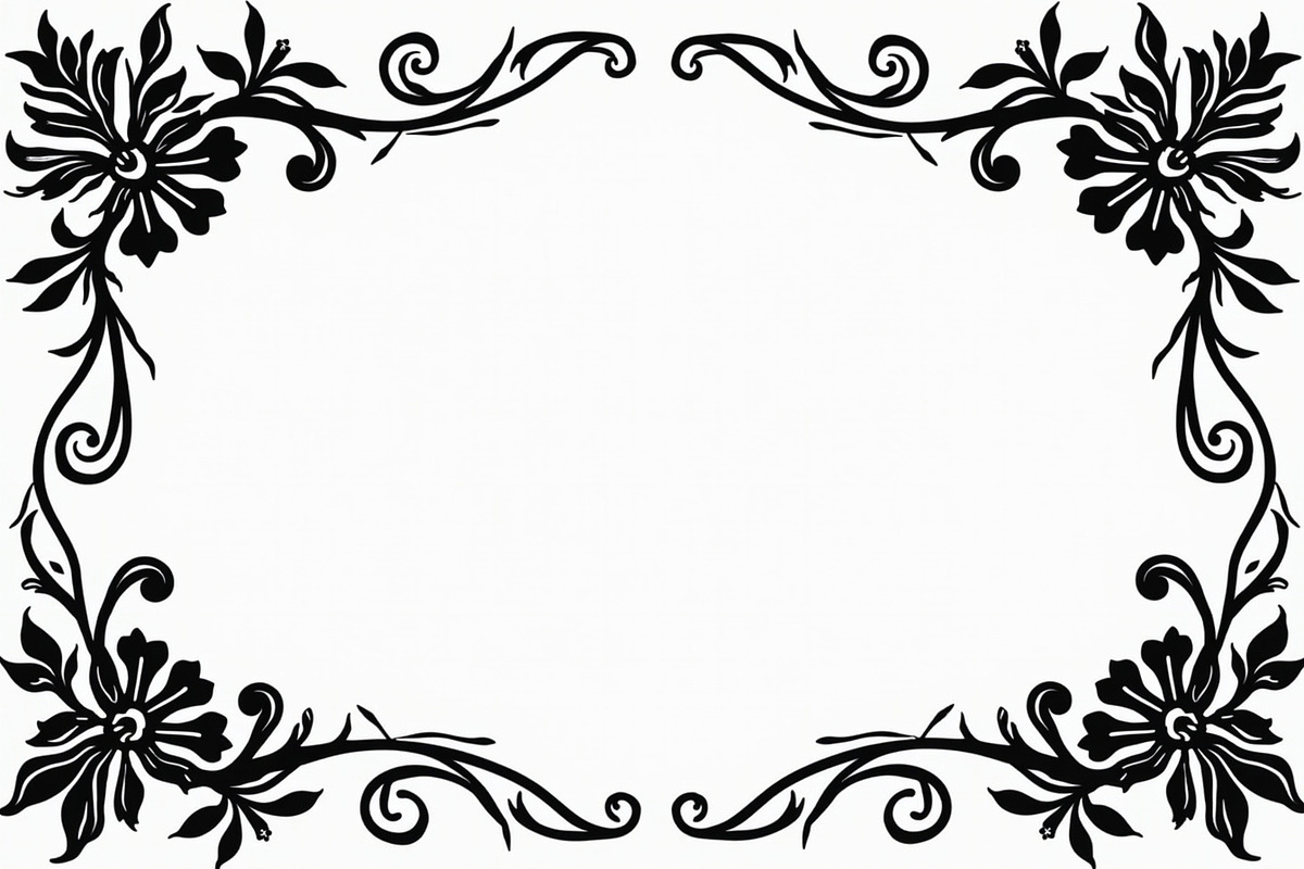 Ornamental Silhouette Frame Pack, an Illustration by BIPLOB EXPERT (Photo 7 of 9)