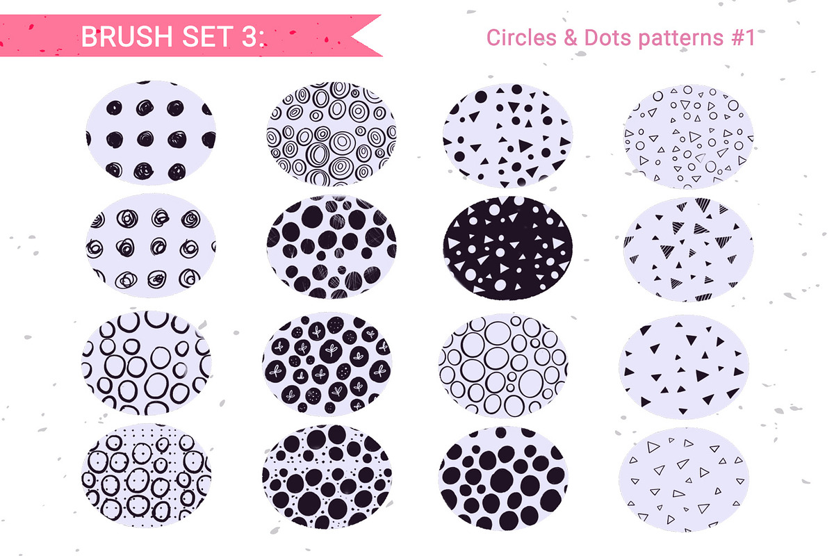 80 hand-drawn patterns for Procreate, a Brush Add-On by Gray Cat Graphics (Photo 11 of 17)