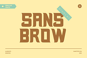 Sansbrow - Retro Display Font, a Font by Hanstype.com (Thumbnail 2 of 10)