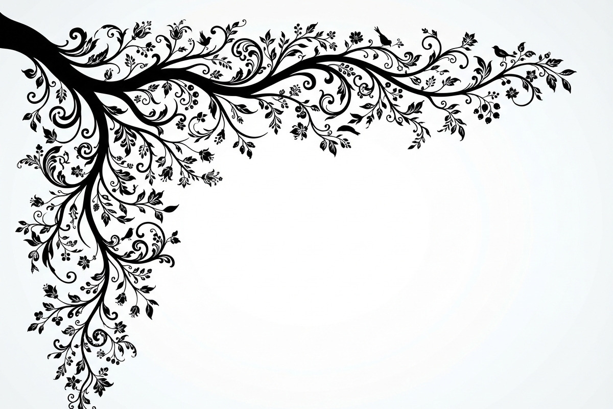 50 Tree Branch Corner Silhouette, a Decorative Illustration by Amazin_art (Photo 10 of 46)