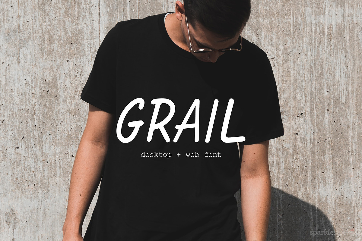 Grail Freehand Font, a Handwritten Font by SparkleStock (Photo 1 of 7)