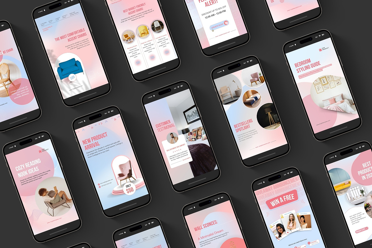50 Animated Canva Instagram Stories, a Social Media Template by TheBrightGrap (Photo 9 of 10)