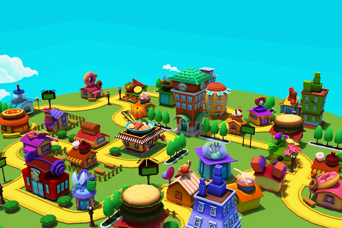 3D Cartoon Shop City, an Environmental 3D Model by Souchenki (Photo 21 of 21)