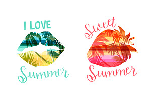 Funny Summer! 8 Vector Illustrations