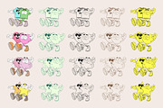 Twins - Characters Collection, an Object Illustration by Alina Sh (Thumbnail 5 of 13)