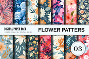 Big Bundle Floral Patterns 01., a Pattern Graphic by KENO Mascots (Thumbnail 4 of 11)