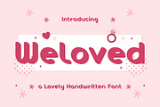 Weloved - Lovely Handwritten Font, a Handwritten Font by Typefactoryco (Thumbnail 1 of 8)