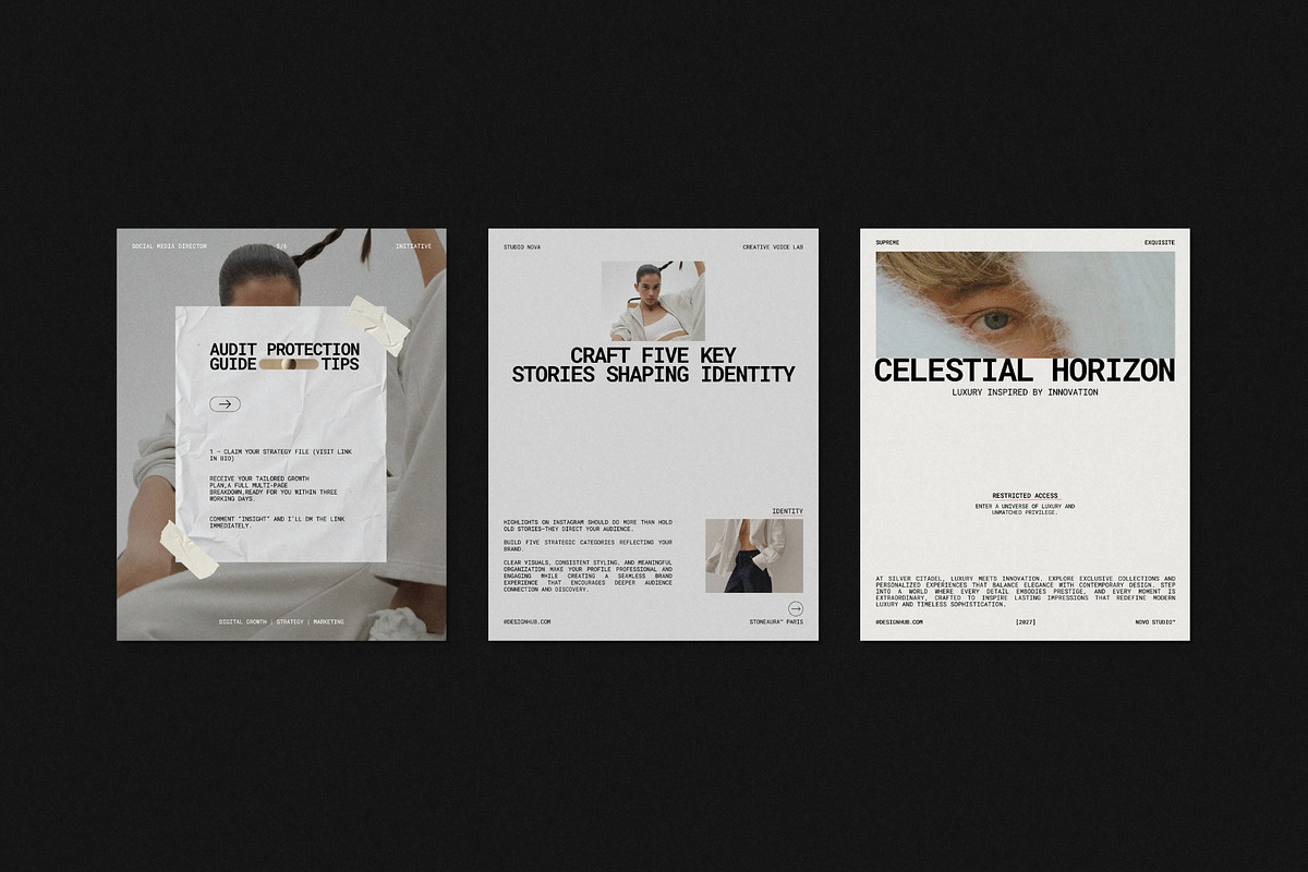 ZENO | Social Media Kit (III), a Social Media Template by The Aesthetic Studio (Photo 2 of 10)
