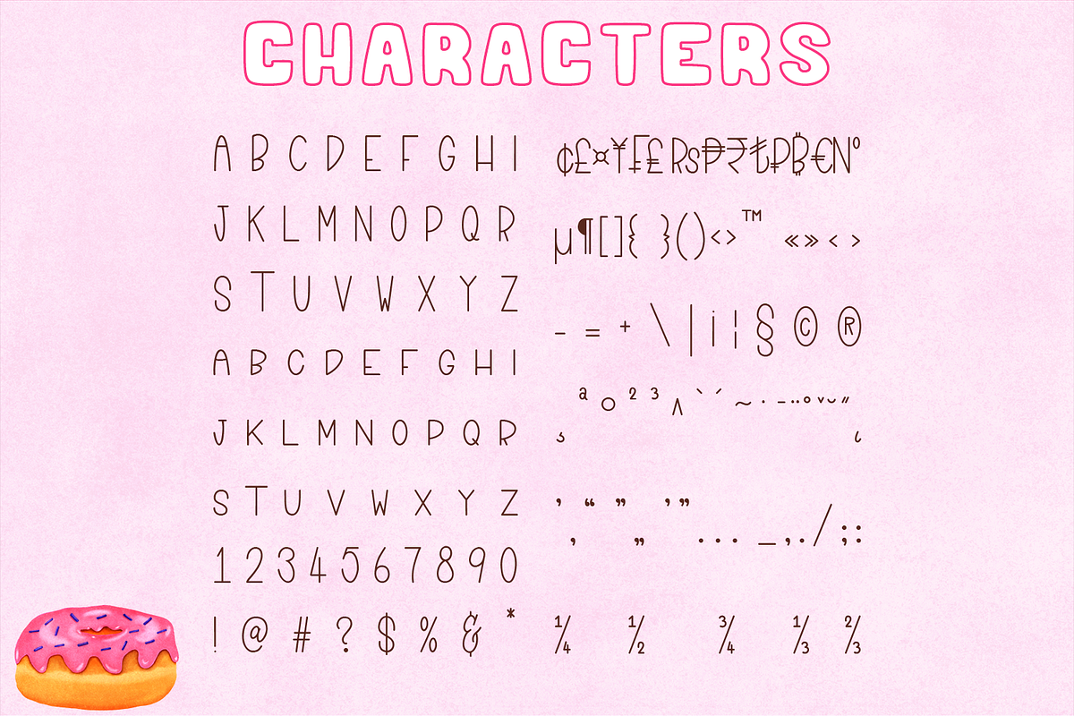Donut Duo - a delightful font duo, a Font by Amber Nest Design (Photo 11 of 12)