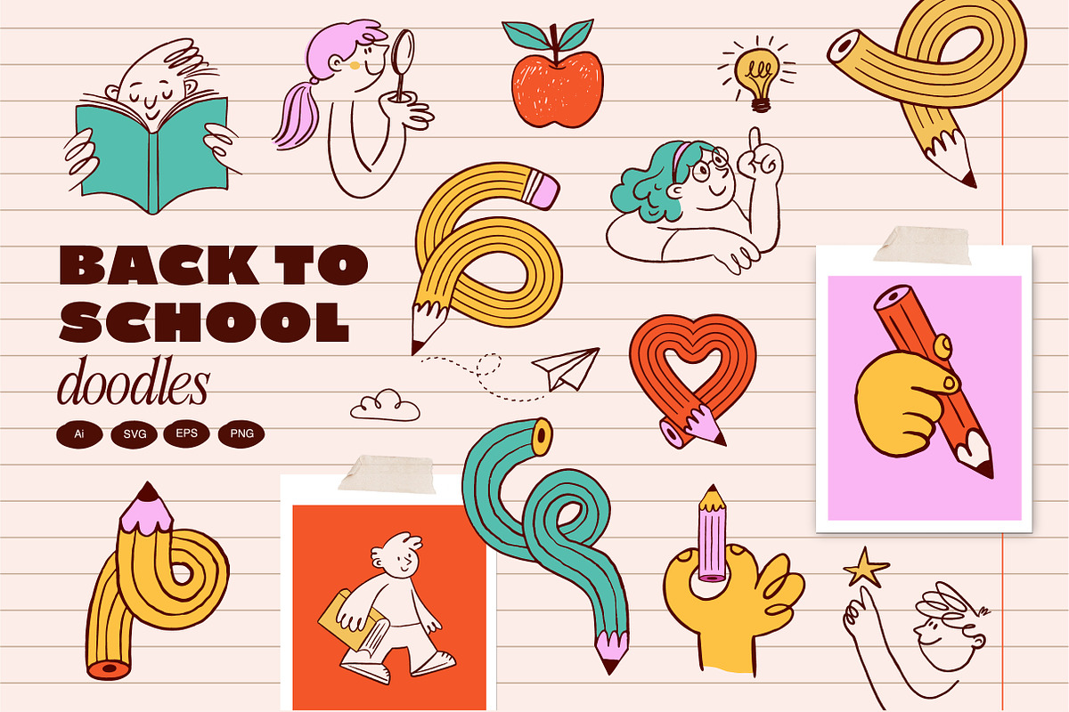 Back to School Doodle Bundle, an Object Graphic by Marish (Photo 1 of 10)