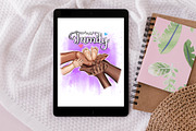Family Clipart, Mom, Dad and kids, a Person Illustration by Elenbushe (Thumbnail 6 of 6)