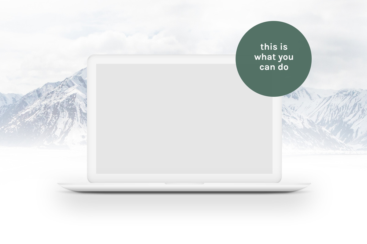 MacBook™ Mockup w/ Photo Background, a Mac Mockup by eppearance (Photo 3 of 5)