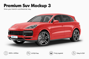 Premium SUV Mockup 3, a Pens & Pencil Mockup by Mockupix
