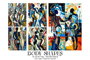 Body Shapes Paintings, a Decorative Illustration by Digital Art Creations (Thumbnail 1 of 5)