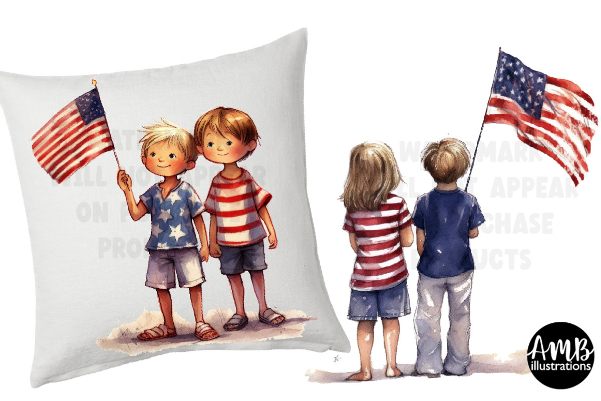 Fourth of July kids clipart, a Person Illustration by AMBillustrations (Photo 4 of 5)