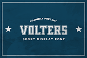 Volters - A Sport Display Font, a Serif Font by overlaytemplates (Thumbnail 1 of 5)
