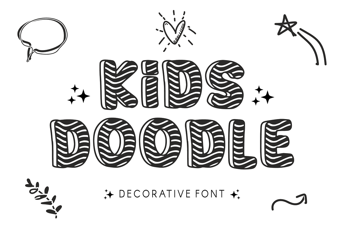 Summer Outline - Display Font, a Font by KiddoGlyphs Studio (Photo 2 of 3)