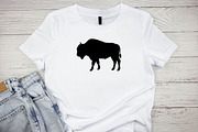 Bison Silhouette SVG, an Animal Illustration by newminddesign (Thumbnail 2 of 10)