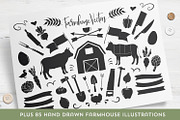 Buttermilk Farmhouse Type & Graphics, a Script Font by Callie Rian & Co. (Thumbnail 9 of 18)
