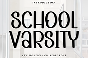 School Varsity, a Script Font by FreshTypeINK (Thumbnail 1 of 8)