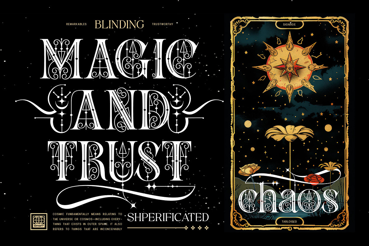 Siren cosmic Typeface, a Serif Font by alit design (Photo 9 of 20)