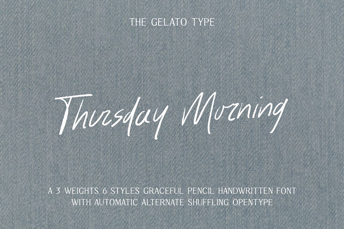 Thursday Morning Handwritten Font, a Handwritten Font by The Gelato Type (Photo 1 of 31)