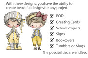 Whimsical Christmas Boy Clipart, an Illustration by Pixels.Craft (Thumbnail 3 of 5)