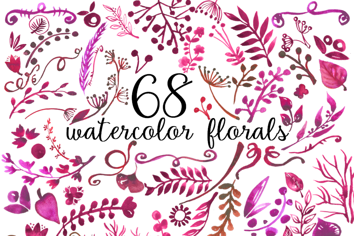 Sweet Love Watercolor Collection, a Texture Graphic by Sinziana Romanescu (Photo 11 of 15)
