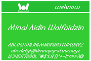 Selamat hari raya font, a Font by weknow (Thumbnail 5 of 5)